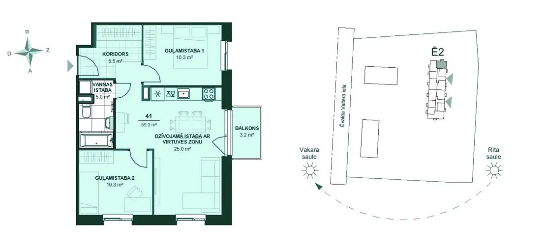 Rīga, Dreiliņi, Ēvalda Valtera iela 44B